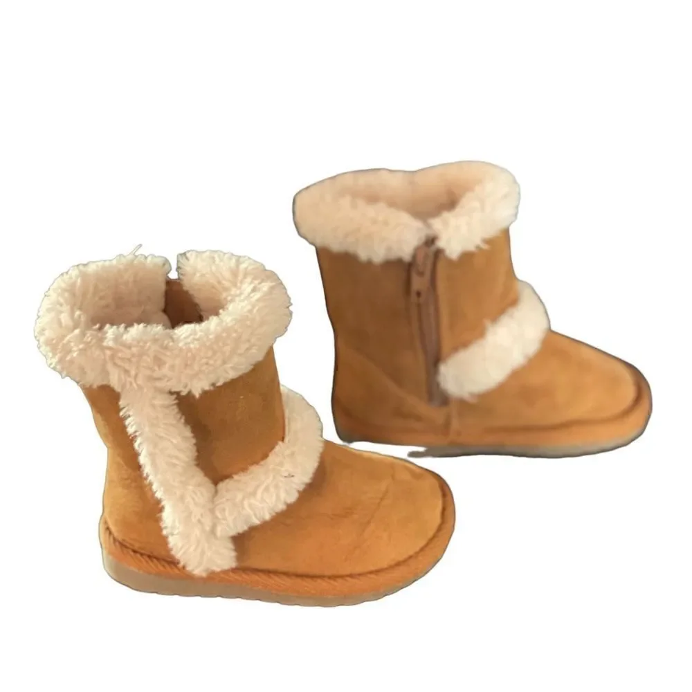 Teeny Toes Myra Cognac Boots